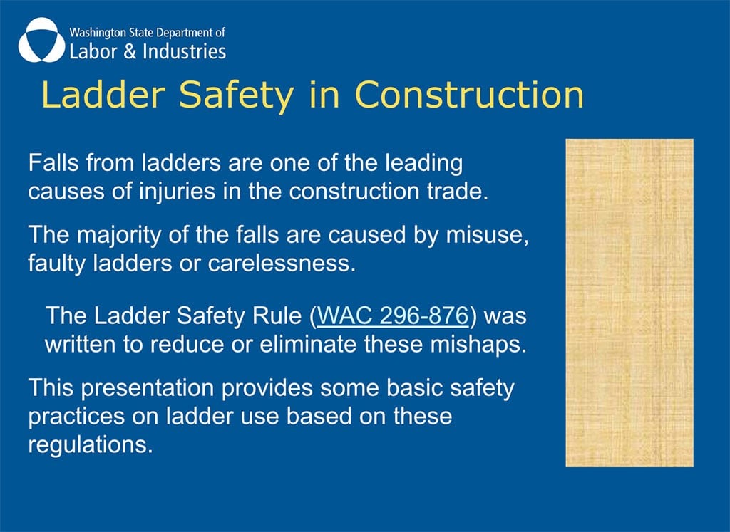 Atlantic Training's Ladder Safety Training PowerPoint