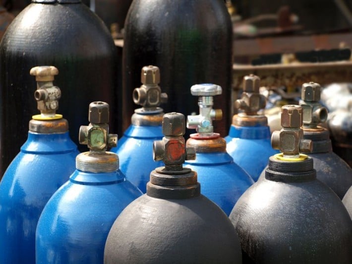 compressed gas cylinders