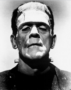 Not Dr. Victor Frankenstein but his monster creation, Halloween Monsters and Ghoulish Safety